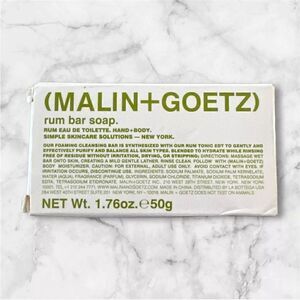Malin + Goetz Rum bar soap - travel size -4 new boxed soaps